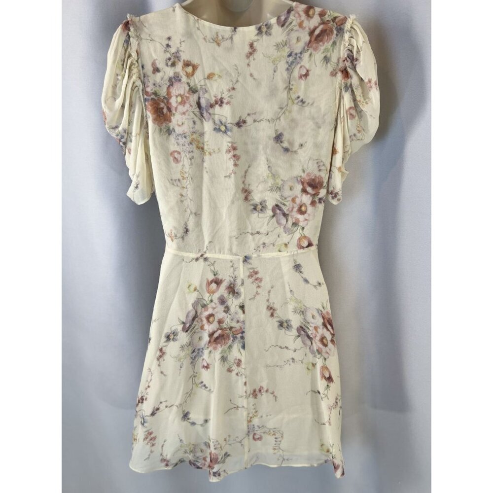 LoveShackFancy Cora Cream Floral Boho Mini Dress $425 - Picture 8 of 14